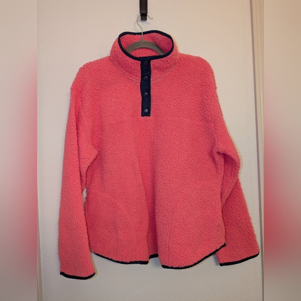 Cozy St. John's Bay Womens Mock Neck Long Sleeve Sweatshirt Size Large